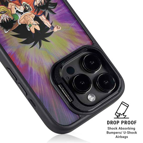 Dragon Ball Z Saiyan Saga iPhone 15 Pro Kickstand Case